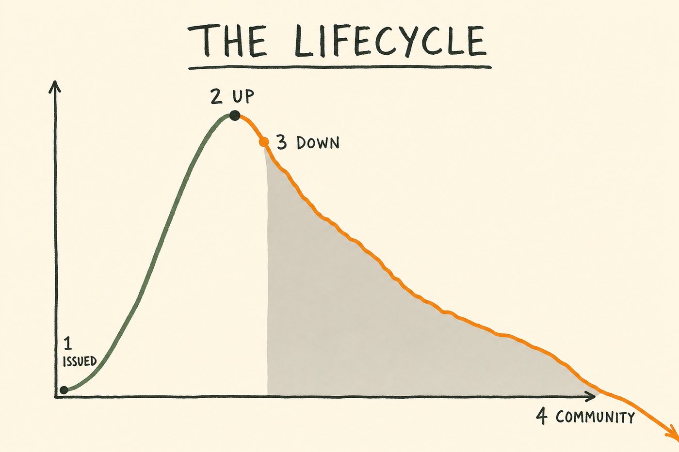 The standard lifecycle of a collection in four phases, as observed by Bank staff.